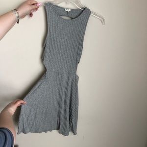 gray mini dress